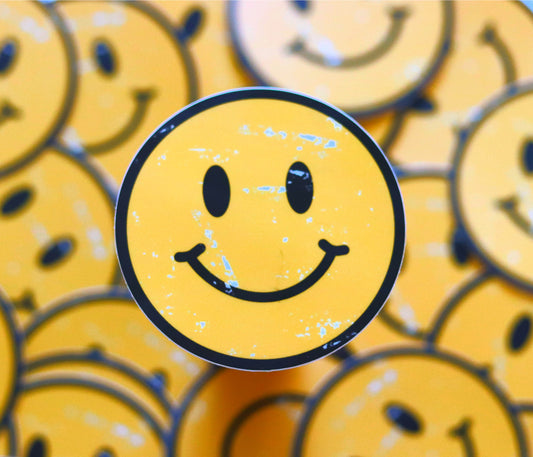 happy smiley face sticker