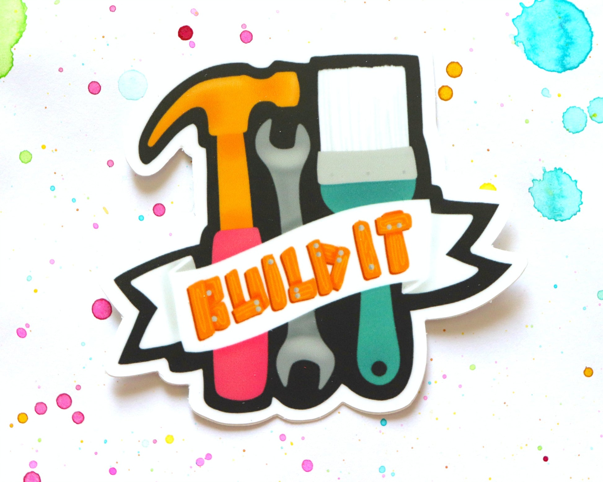 Built it tool stickers