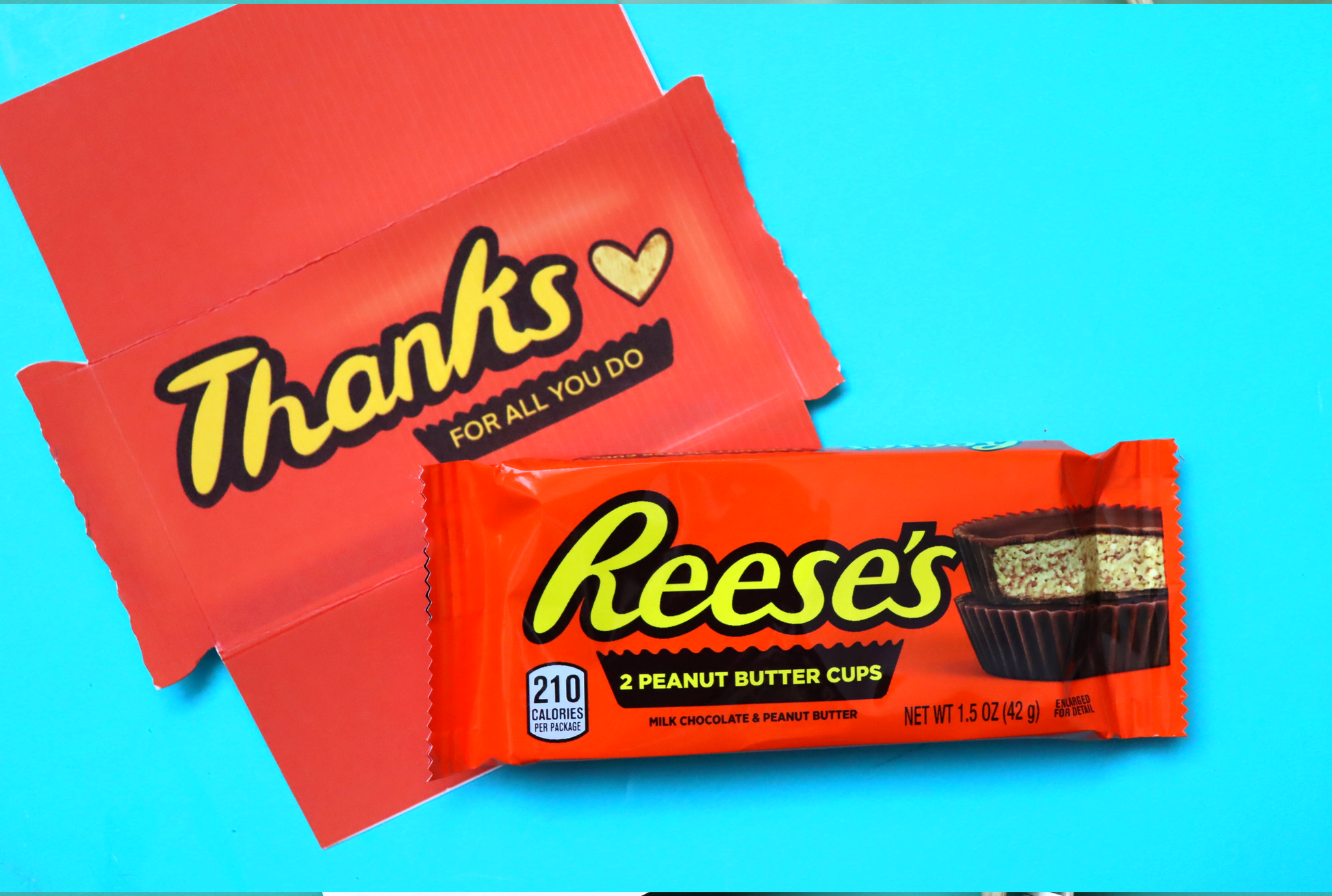 reeses candy bar wrap