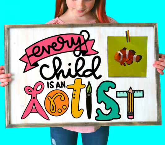 Every child is an artist cut file