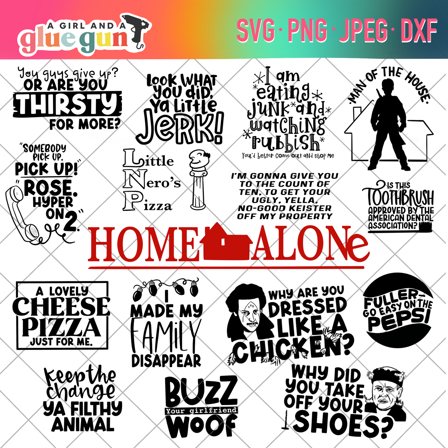 Home Alone Cut file bundle