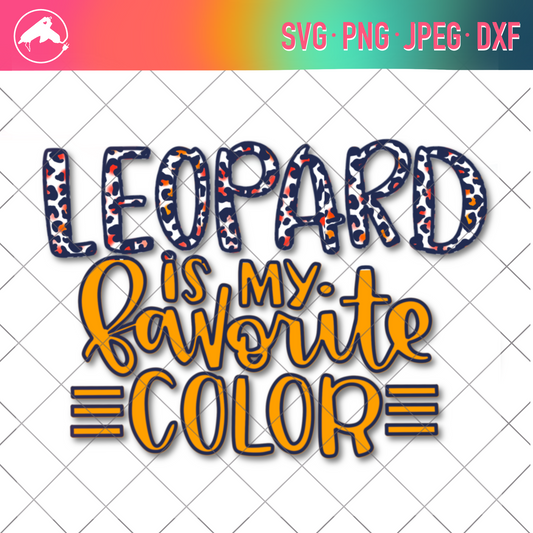 Leopard favorite color cut file