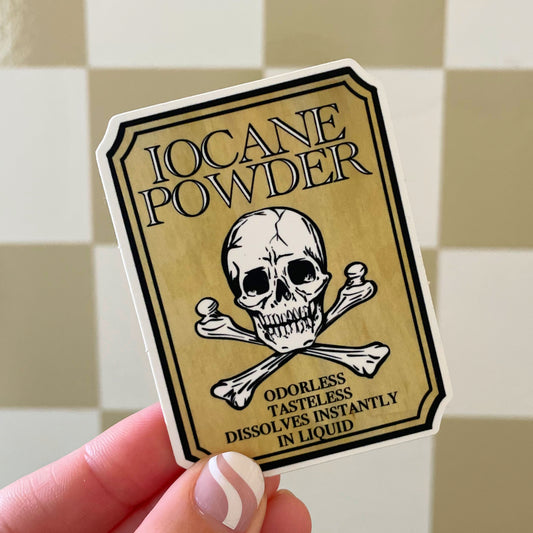Princess Bride Iocane Powder Sticker