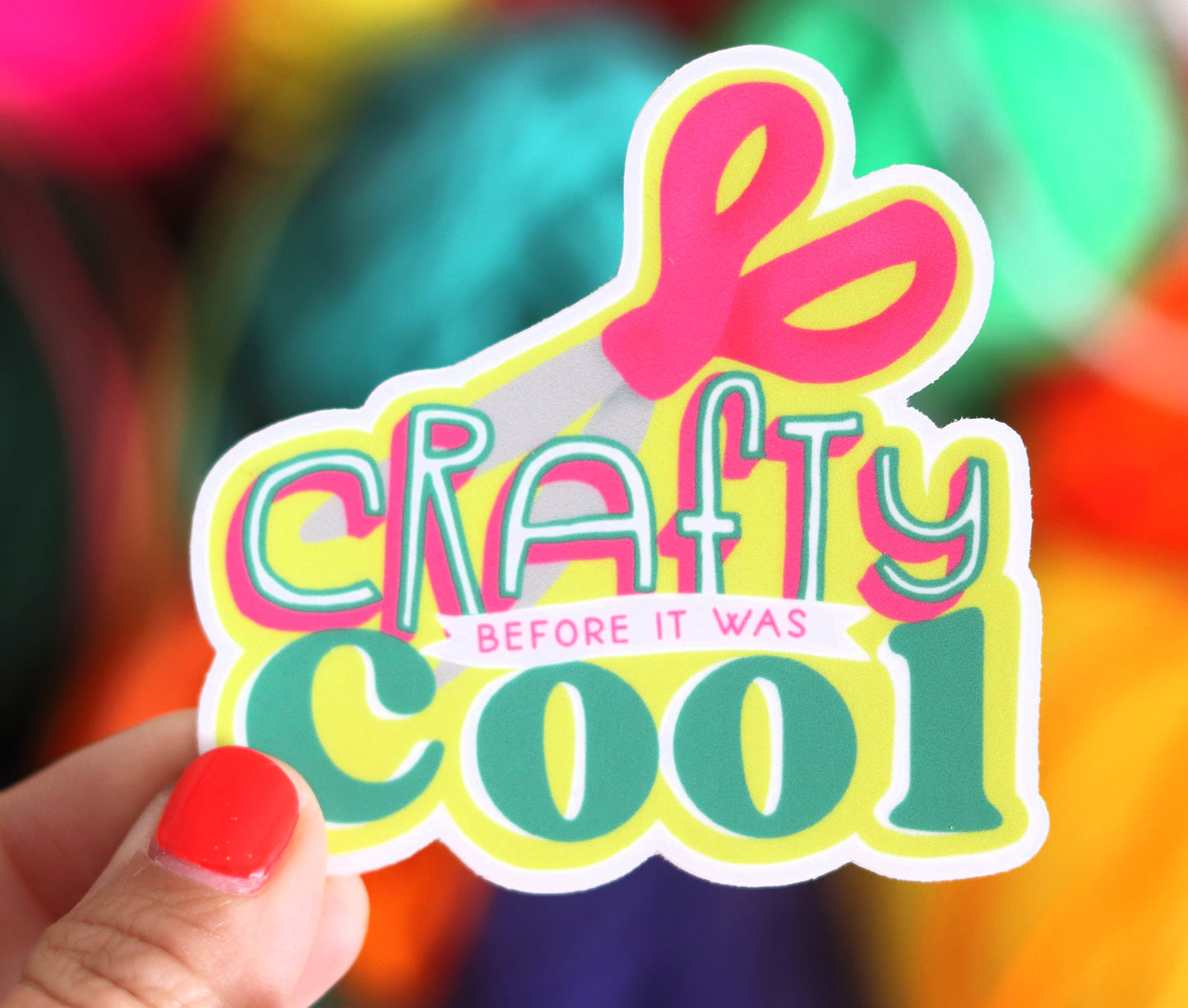 crafty before it was cool sticker